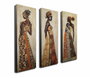 Wallity CU01 - Lienzo Decorativo de 3 Piezas Multicolor